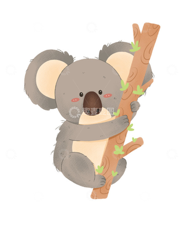 源文件下载【趣麦麦图】可爱小考拉动物元素