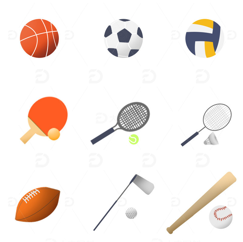 亚运会球类运动项目图标