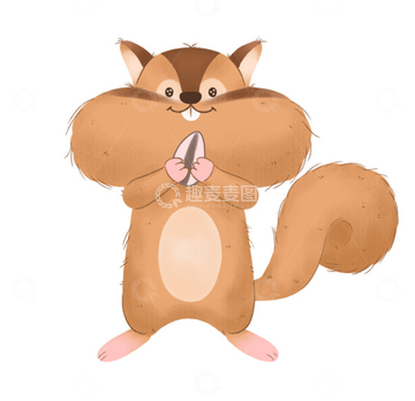 源文件下载【趣麦麦图】可爱小松鼠卡通动物