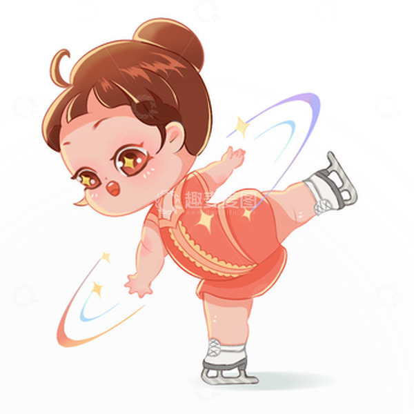 源文件下载【趣麦麦图】亚运会滑雪体操体育运动健身锻炼运动会