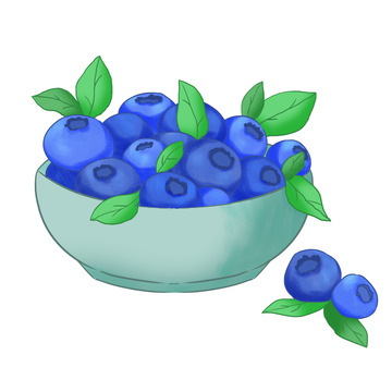 补充VC一碗蓝莓水果