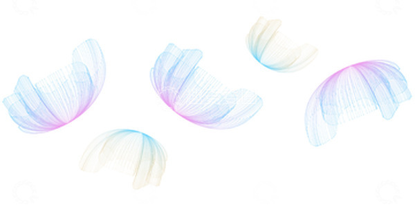 源文件下载【趣麦麦图】科技感线条花朵矢量抽象