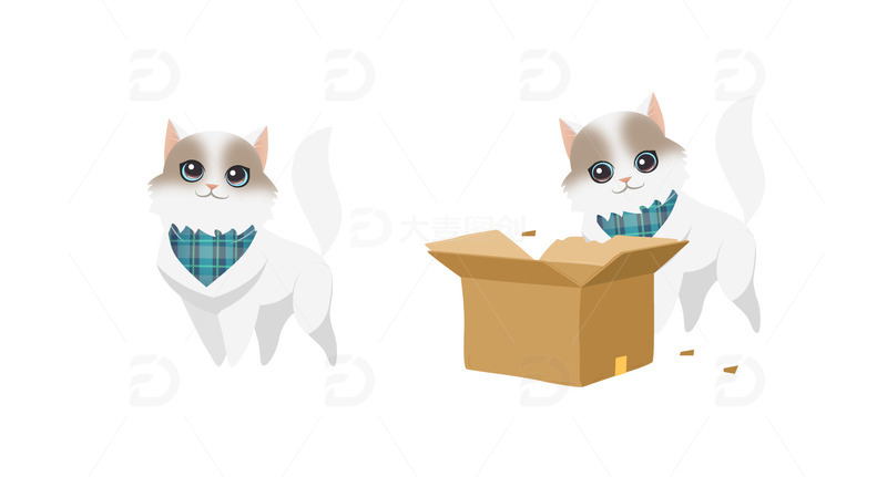 猫  卡通  布偶猫  宠物