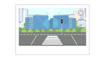 城市风景明信片