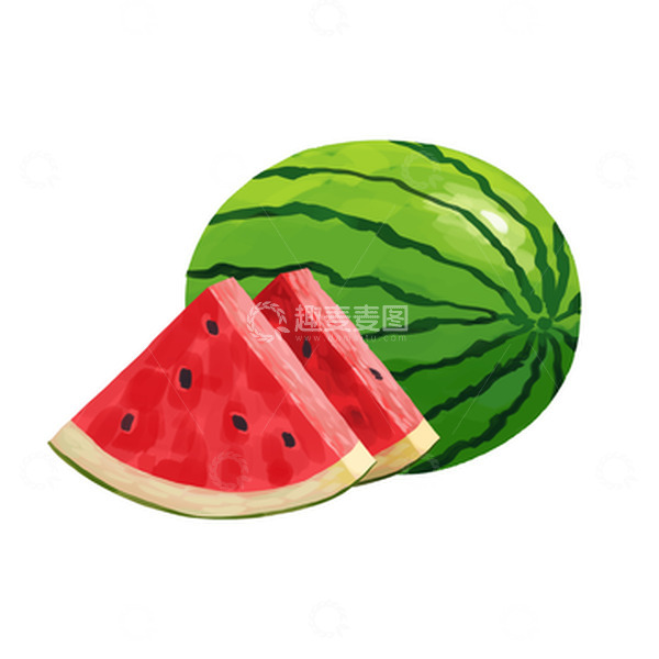 源文件下载【趣麦麦图】立夏卡通西瓜几块西瓜