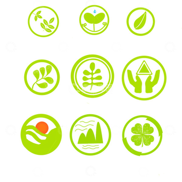 源文件下载【趣麦麦图】-环保绿色标志