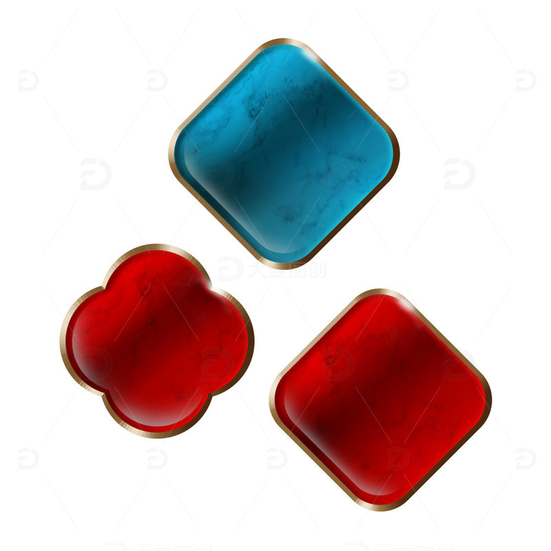 中国风国潮风电商首页详情页按钮