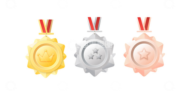 源文件下载【趣麦麦图】-亚运会运动会奖牌冠军等级