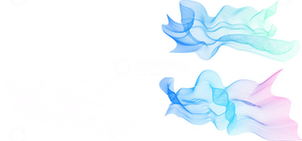 源文件下载【趣麦麦图】轻纱白纱科技底纹纱线彩色纱线