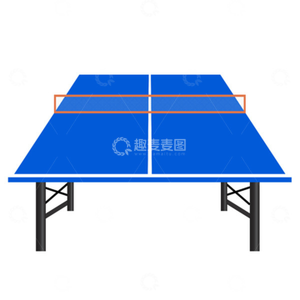 源文件下载【趣麦麦图】亚运会体育比赛赛场蓝色乒乓球桌矢量
