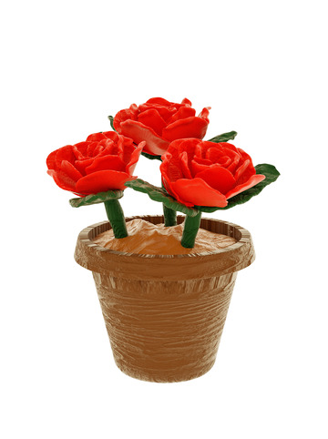 3D粘土520玫瑰花