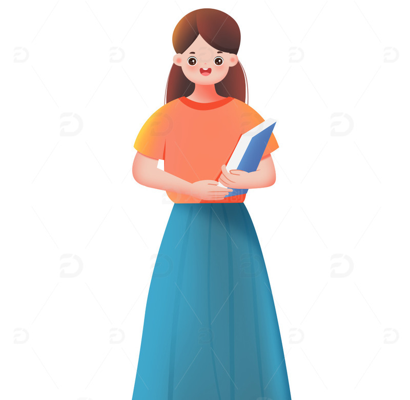 五一劳动节女老师元素