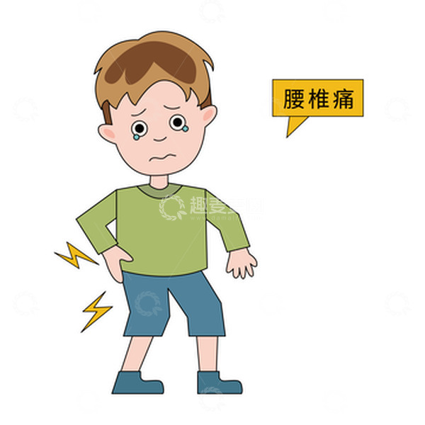 源文件下载【趣麦麦图】职业病腰椎疼痛人物元素