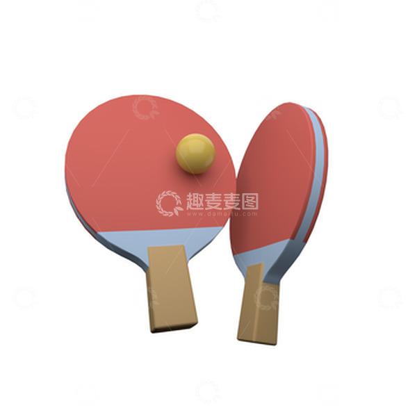 源文件下载【趣麦麦图】亚运会乒乓球奥运会球赛C4D体育运动会