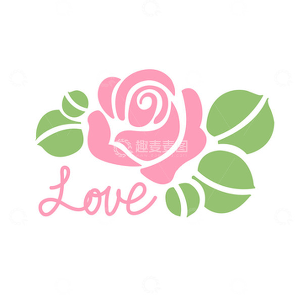 源文件下载【趣麦麦图】-520爱情玫瑰花元素
