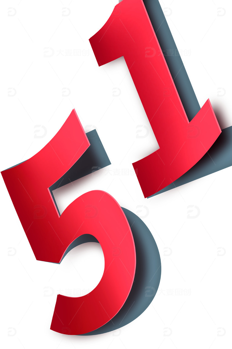 五一劳动节翻页创意文字效果