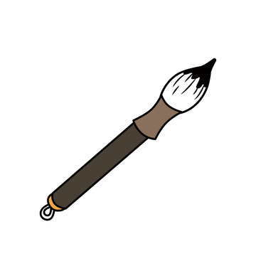 毛笔书法墨水毛笔字