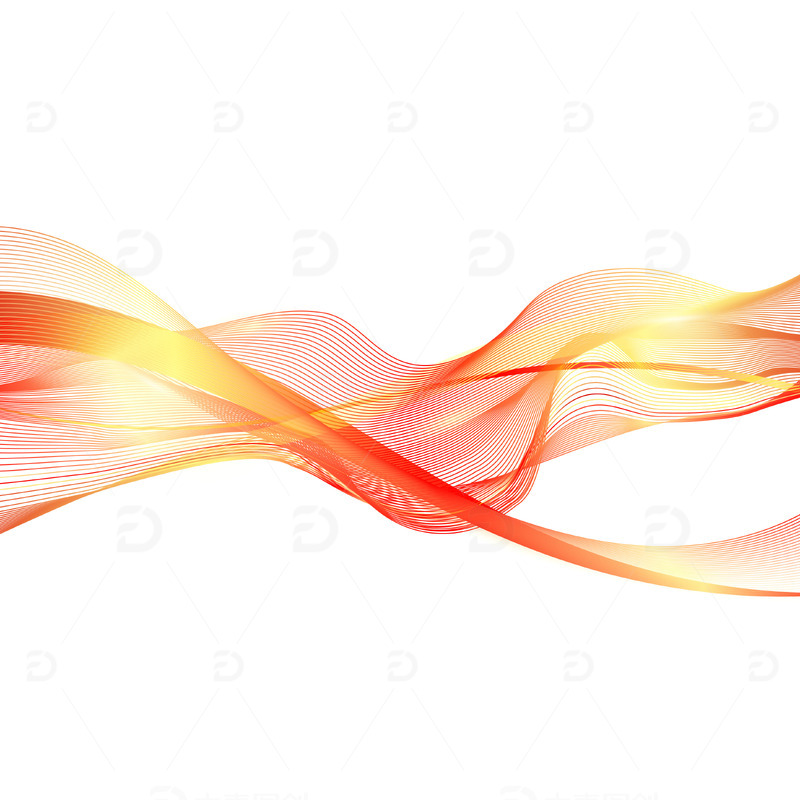 源文件下载【趣麦麦图】红色渐变科技线条装饰元素