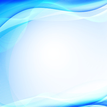 蓝色科技互联网线条装饰边框