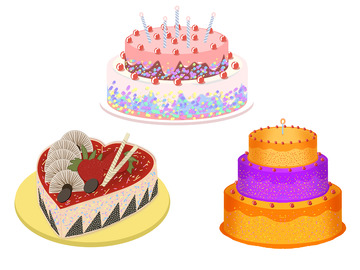 喜庆庆祝蛋糕组合
