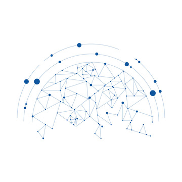 科技散点装饰圆球粒子元素