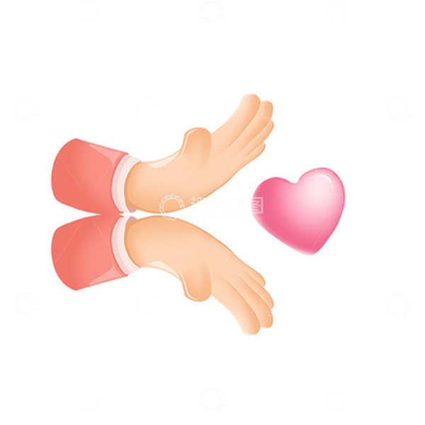 源文件下载【趣麦麦图】520比心手势