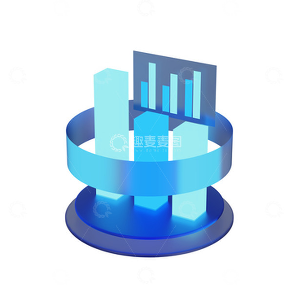 源文件下载【趣麦麦图】科技互联网未来大数据柱状图信息可视化
