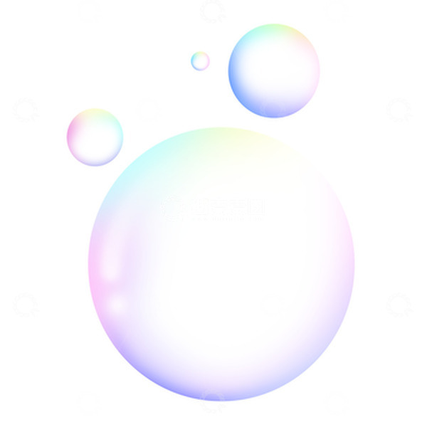 源文件下载【趣麦麦图】-彩色渐变装饰气泡元素