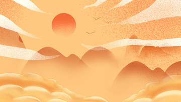 中国风国潮水墨背景