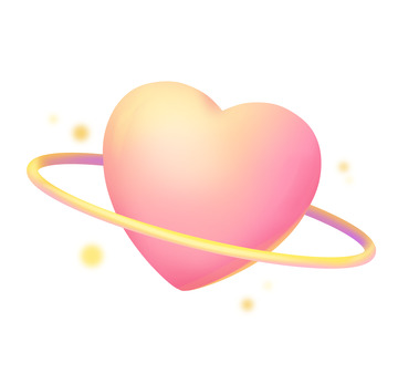 爱心星球立体梦幻