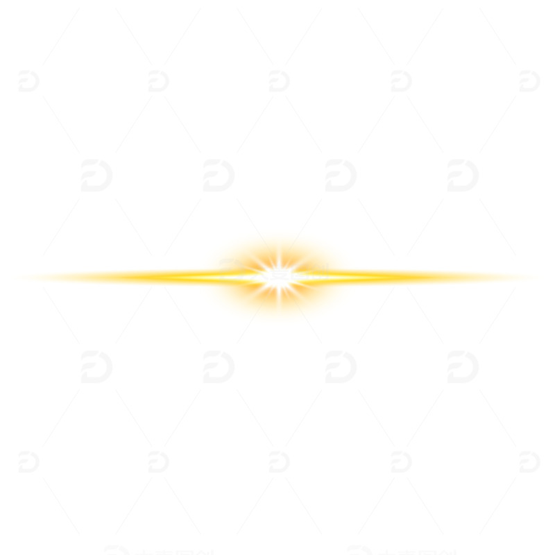 金黄色科技感光效矢量元素