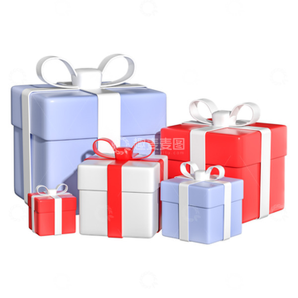 源文件下载【趣麦麦图】520成堆礼物盒情人节礼物