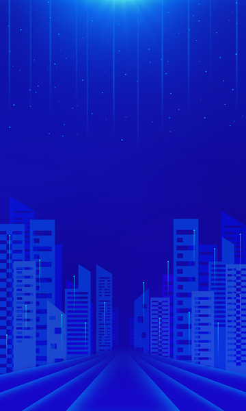 蓝色智慧科技城市