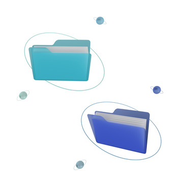 互联网信息科技玻璃计算机文件夹图标元素