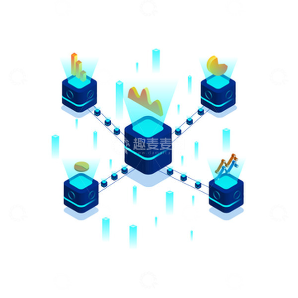 源文件下载【趣麦麦图】科技感可视化用图2.5D