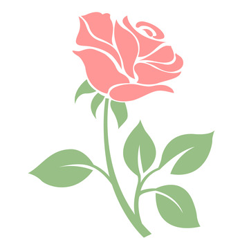 玫瑰花矢量png元素情人节鲜花