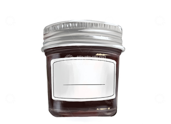 源文件下载【趣麦麦图】墨水瓶果酱瓶手绘插画元素