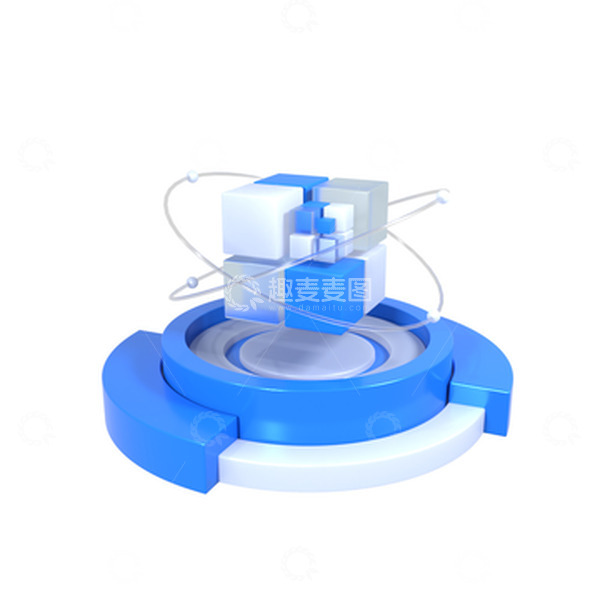 源文件下载【趣麦麦图】-3d立体磨砂魔方大数据玻璃图标