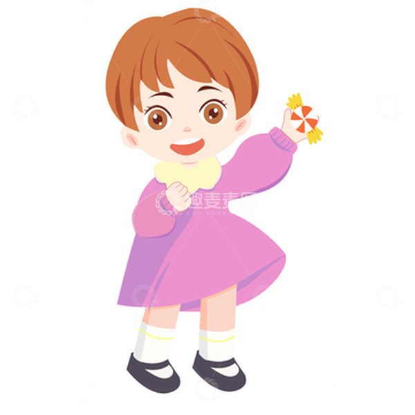 小孩儿童幼儿园糖果春游春天学校