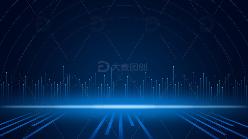 源文件下载【趣麦麦图】蓝色科技未来智能化