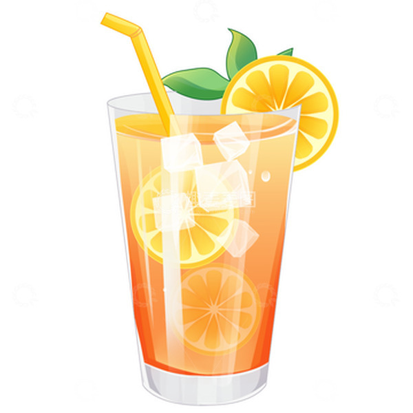 源文件下载【趣麦麦图】夏日饮品清爽柠檬茶元素