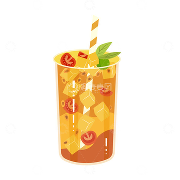 源文件下载【趣麦麦图】小清新夏季饮品水果茶
