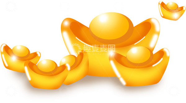 源文件下载【趣麦麦图】卡通金元宝素材