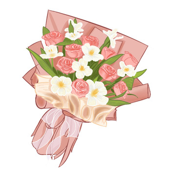 520玫瑰花束情侣约会