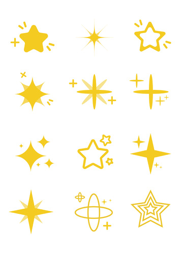 卡通星星装饰元素