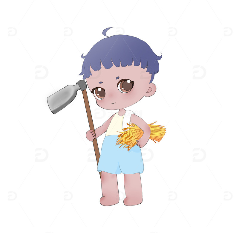 五一劳动节小男孩