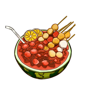 西瓜 夏日 西瓜饮料 冰凉