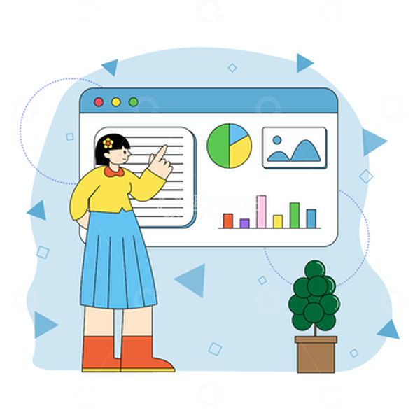 源文件下载【趣麦麦图】扁平化互联网可视化信息