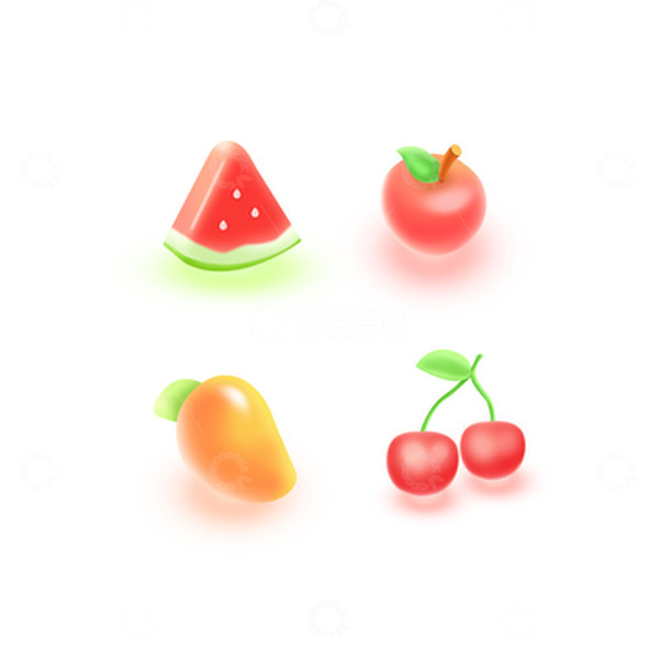 源文件下载【趣麦麦图】可爱水果图标