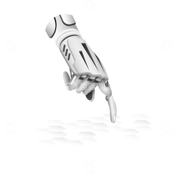 源文件下载【趣麦麦图】信息可视化机器人科技手矢量插画